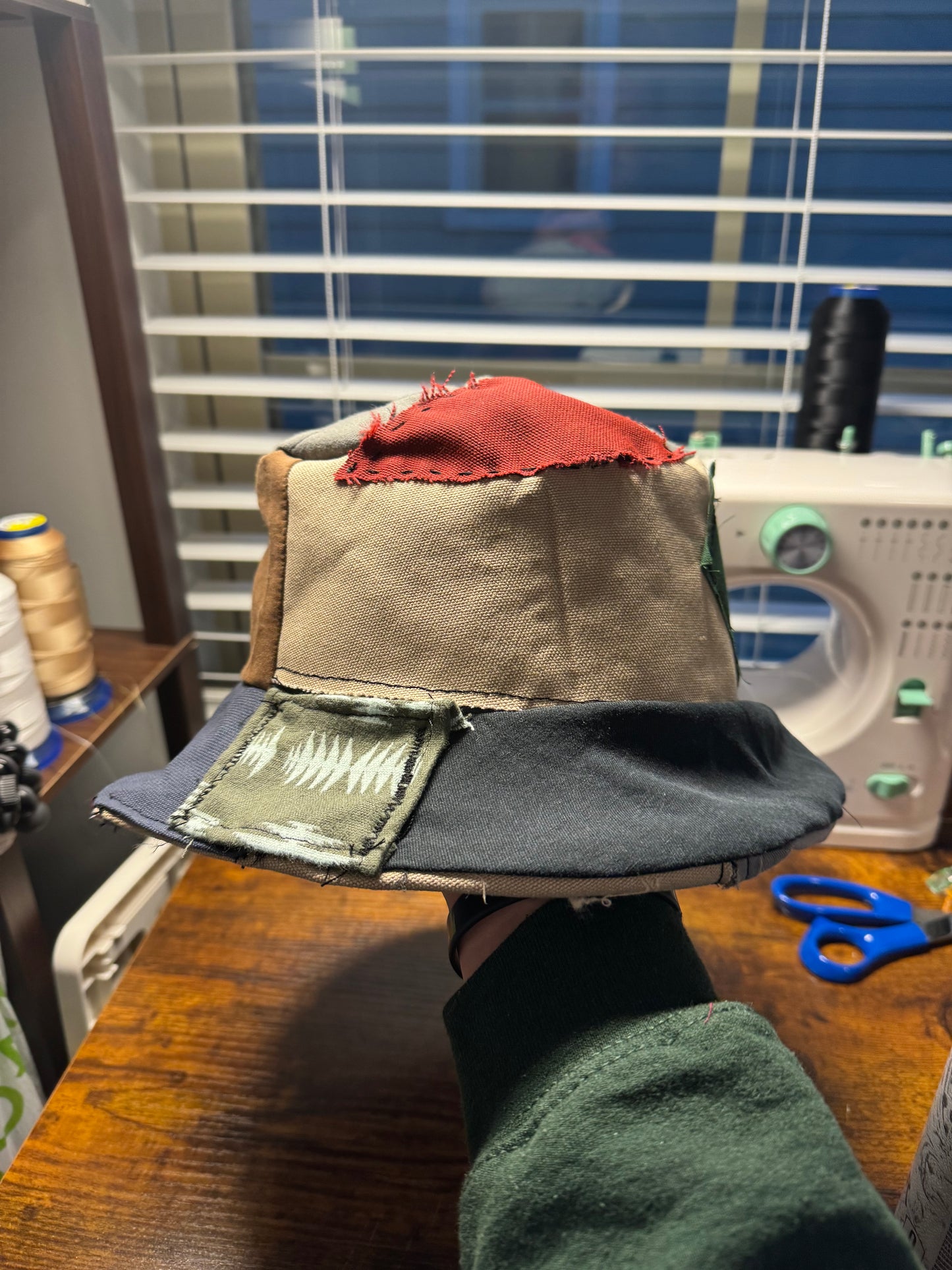 Patchwork Reversible Bucket Hat