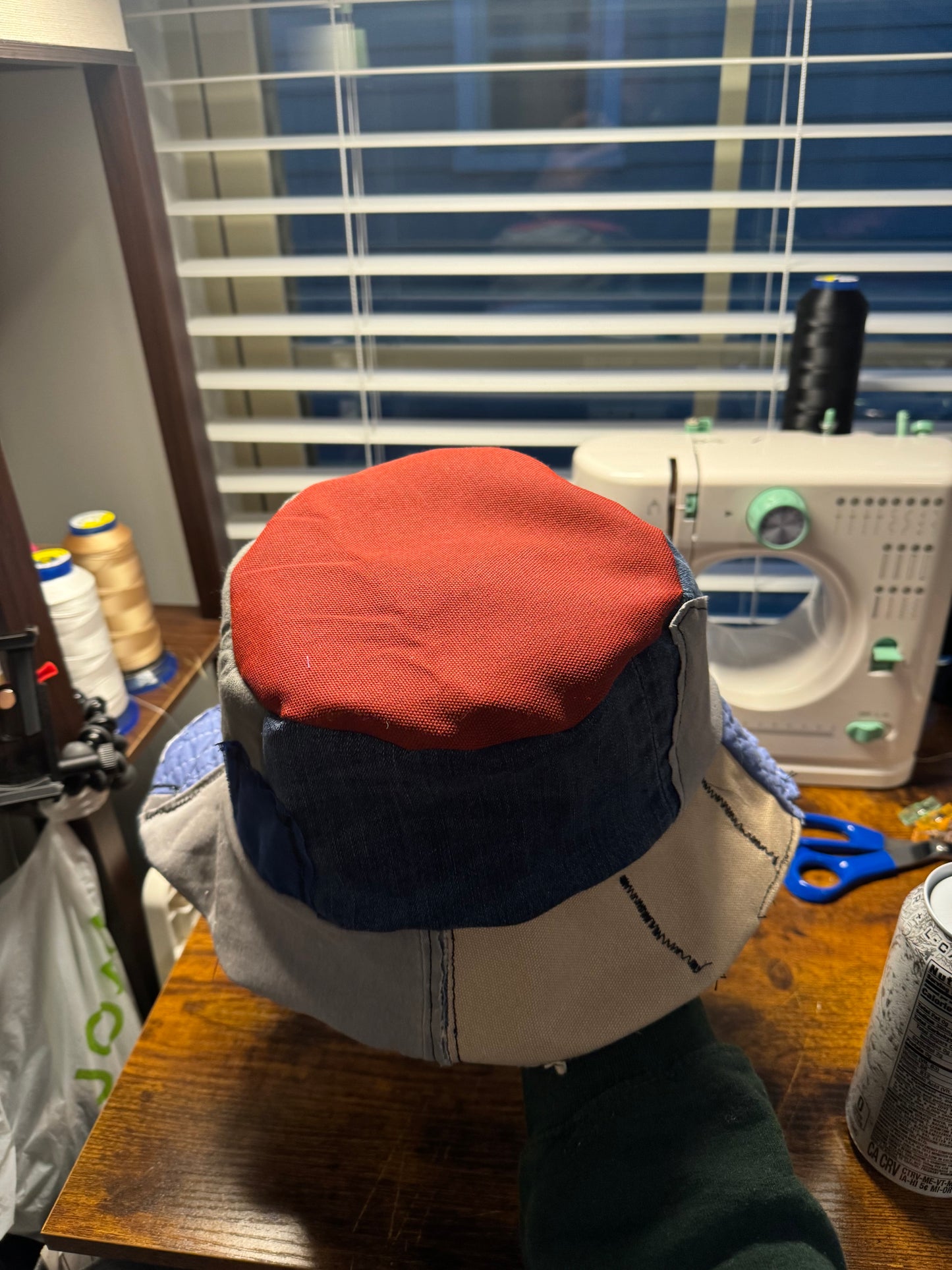 Patchwork Reversible Bucket Hat