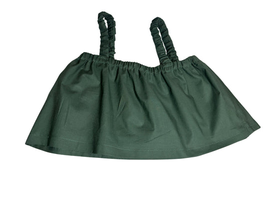 Dark Green Scrunchie Top