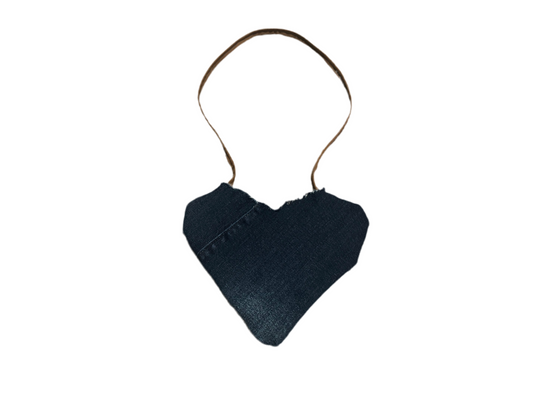 Denim Heart Purse